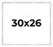 30x26 Shadow Box 3/4" Depth White Picture Frame - UV Acrylic, Backing, Hanging Hardware